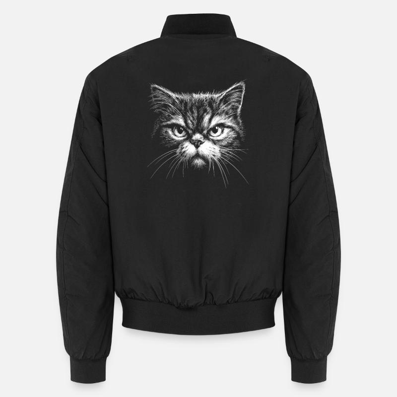 Evil Cat – Evil Cat Horror Motif Unisex Bomber Jacket