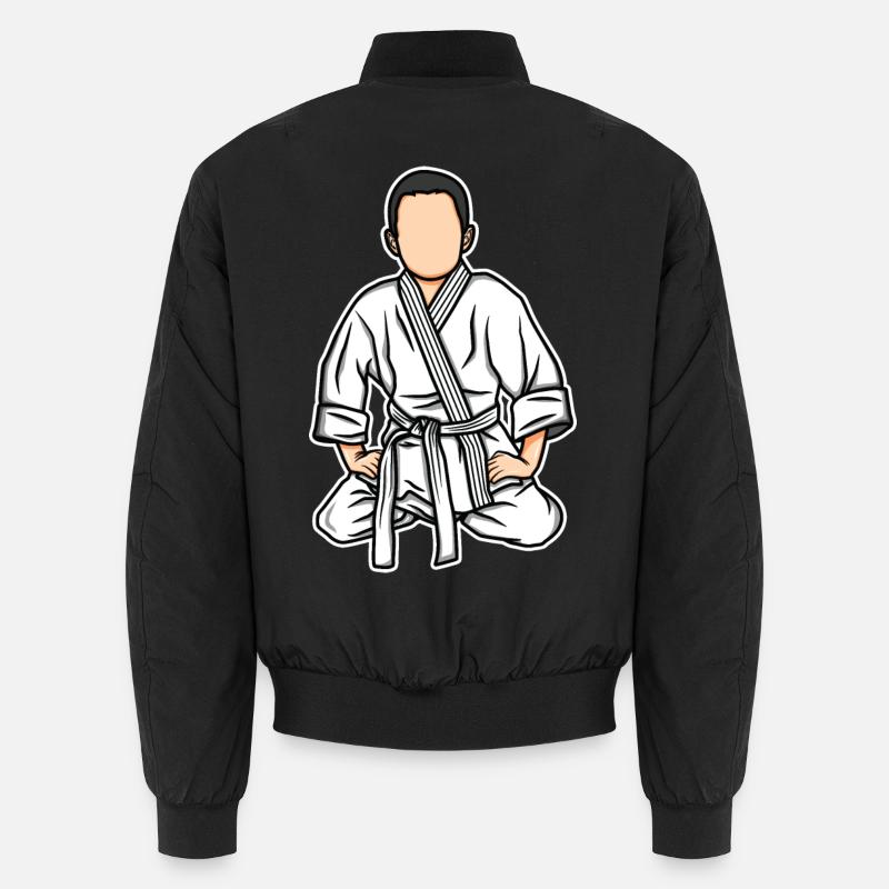 Lustiges Judo Kind - Unisex Bomberjacke - Schwarz