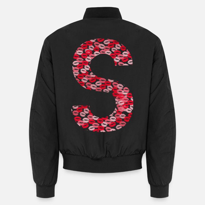 Buchstabe S - Vorname Initiales Geschenk Unisex Bomberjacke