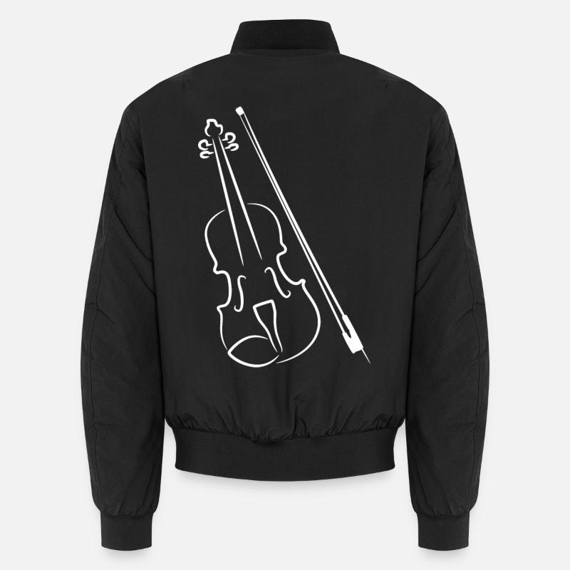 Violine Streichbogen Unisex Bomberjacke