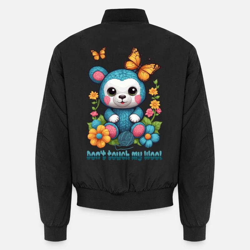 Teddy aus Wolle Unisex Bomberjacke