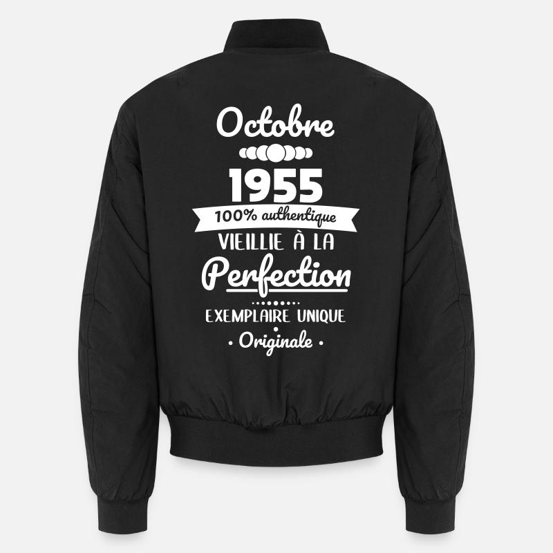 70. Geburtstag - Oktober 1955 Original Unisex Bomberjacke