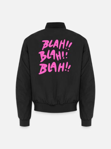 Bla Bla Bla Rose - Bomber unisexe - noir