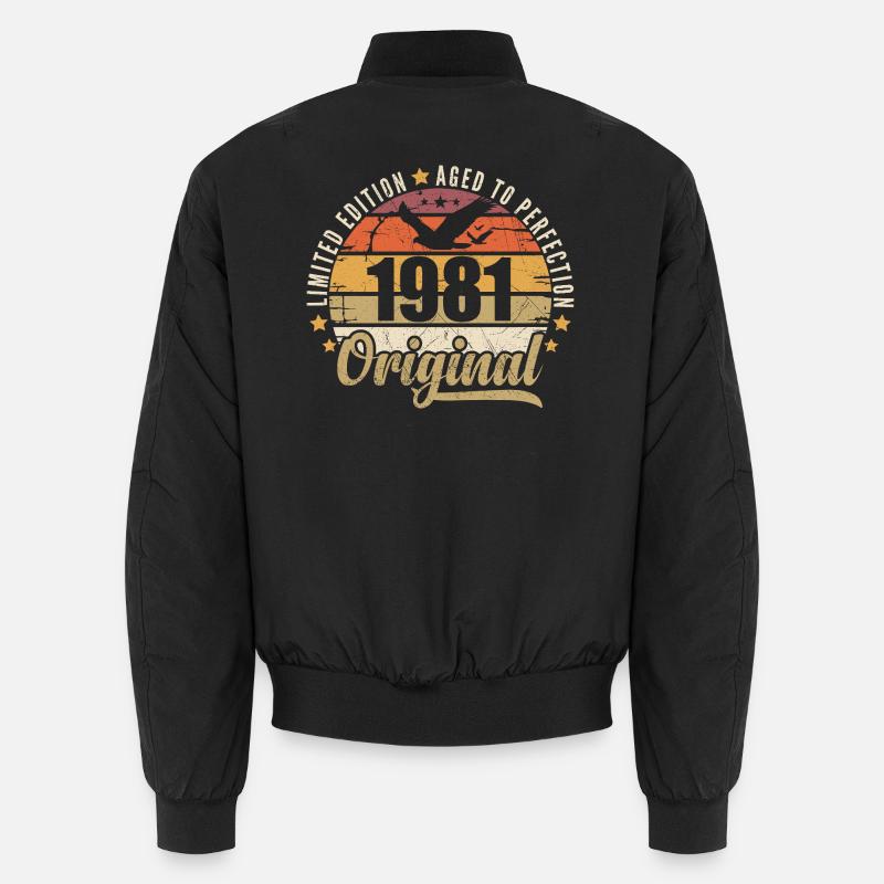 Geburtstagsgeschenk 1981 Original 1981 Unisex Bomberjacke