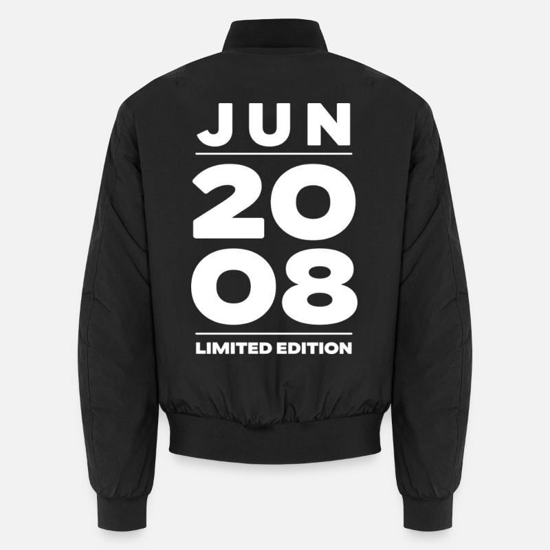 Limited Edition June 2008 Geburtstag Geschenk Unisex Bomberjacke