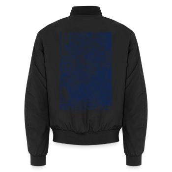 Botanisch - Unisex Bomberjacke - Schwarz - Hinten - AI Model Male 185 light (185cm)