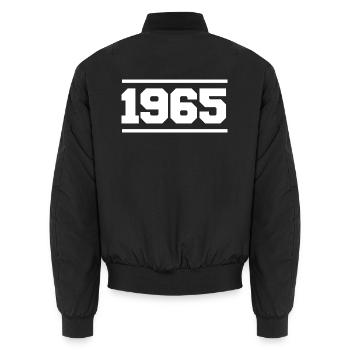 1965 Cadeau rétro 1965 - Bomber unisexe - noir - Dos - AI Model Male 185 light (185cm)