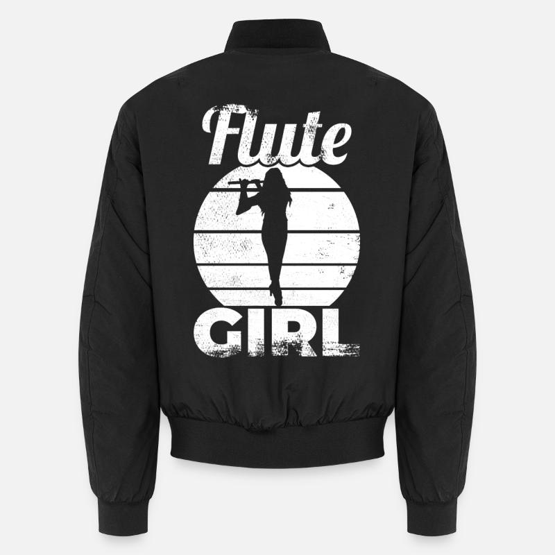 Flötenspielerin Unisex Bomberjacke