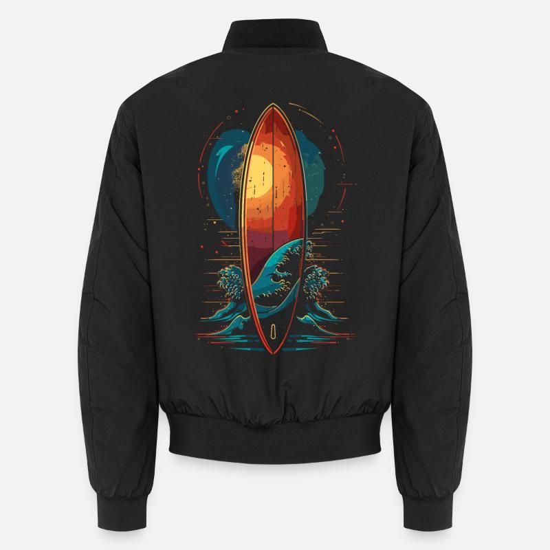 Surfbrett Unisex Bomberjacke