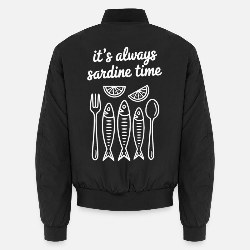 C’est toujours l’heure des sardines - Bomber unisexe - noir