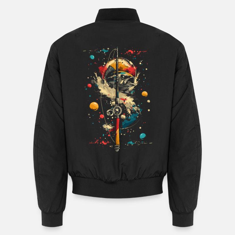 Angling - Unisex Bomber Jacket - black