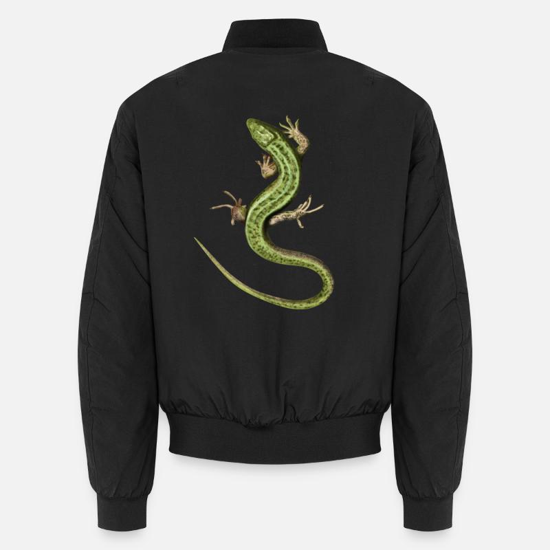 Eidechse - Unisex Bomberjacke - Schwarz