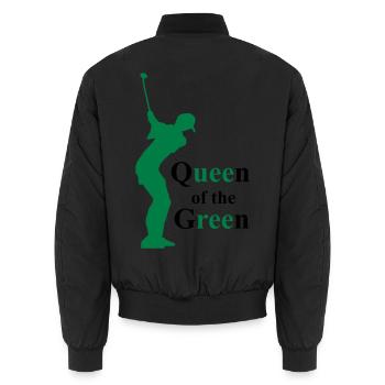 golf sport - Bomber unisexe - noir - Dos - AI Model Male 185 light (185cm)