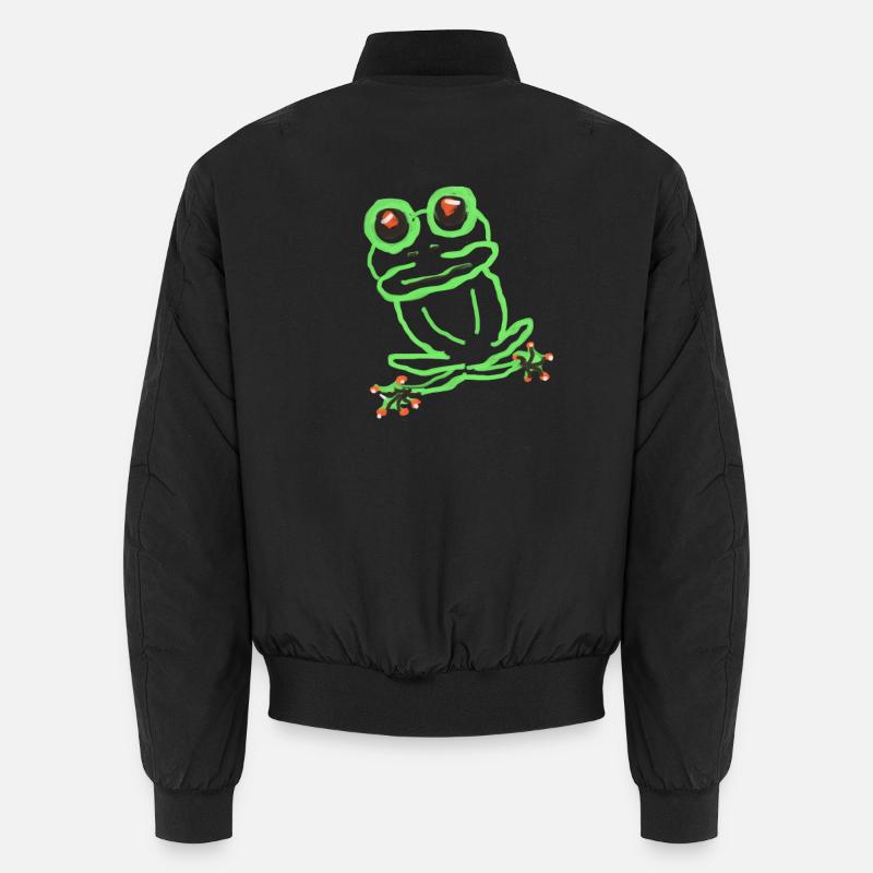 frog - Unisex Bomber Jacket - black