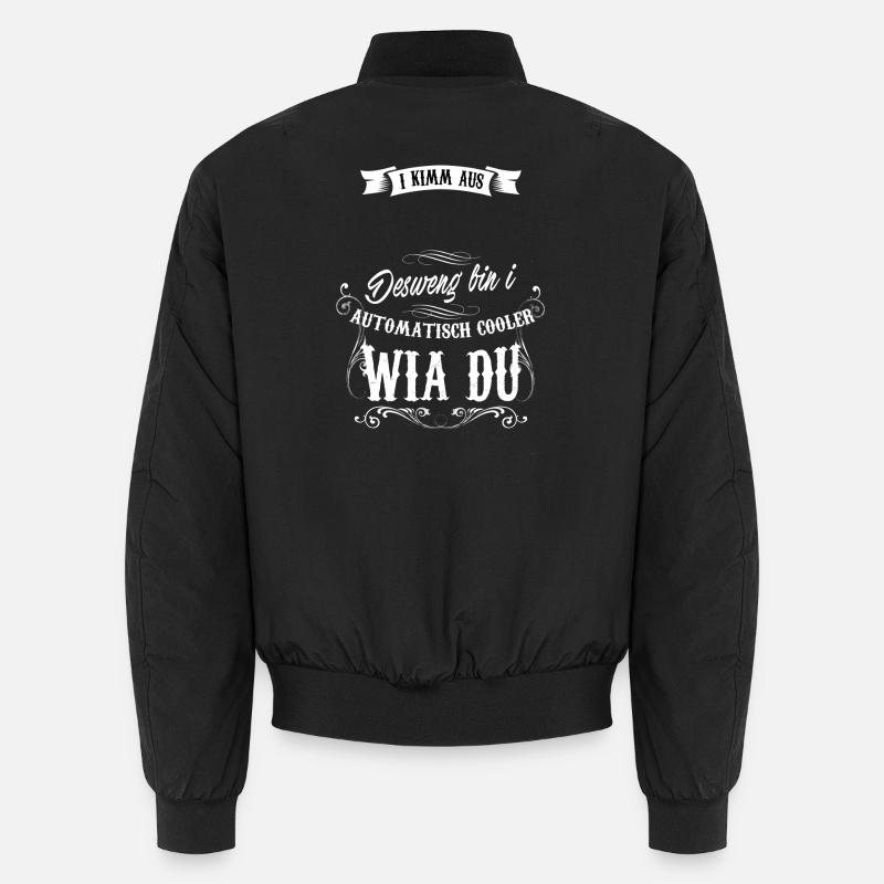 I KIMM AUS "personalisiert" DESWENG BIN I ... Unisex Bomberjacke