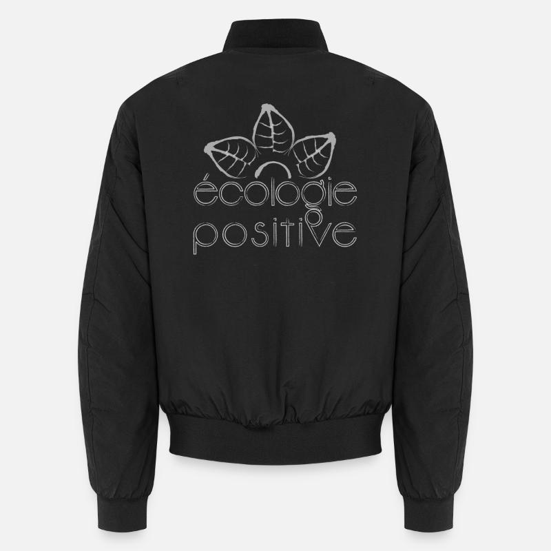 positive ecology white Unisex Bomber Jacket
