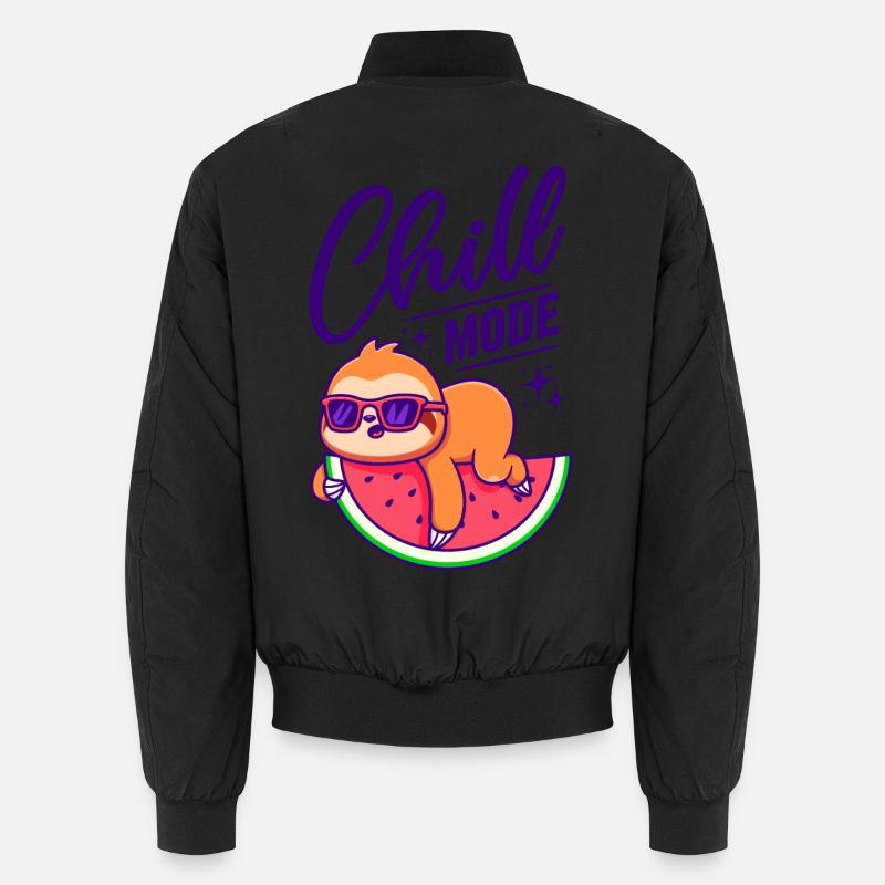 Sloth - Chill Mode / Chill out / Chill out Unisex Bomber Jacket