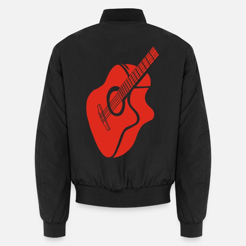 Rote Gitarre Unisex Bomberjacke