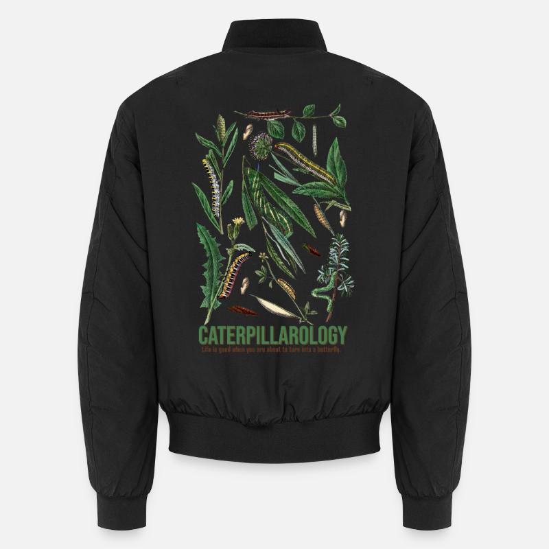 Caterpillarology Nature Study - Unisex Bomberjacke - Schwarz