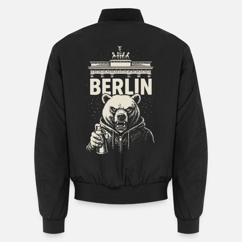 Berlin Rebel - Bomber unisexe - noir
