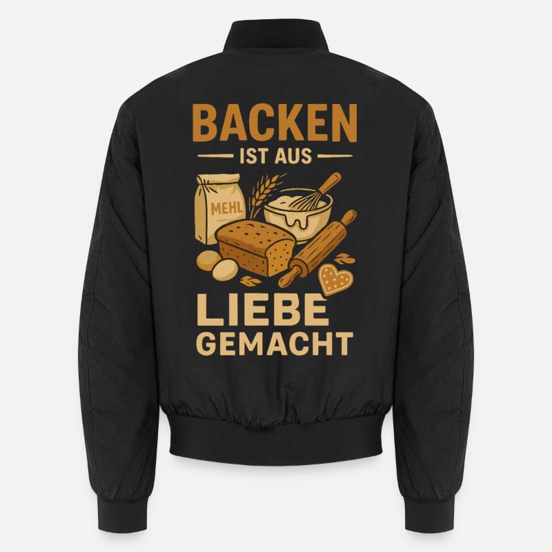 Backen Liebe Gemacht Unisex Bomberjacke