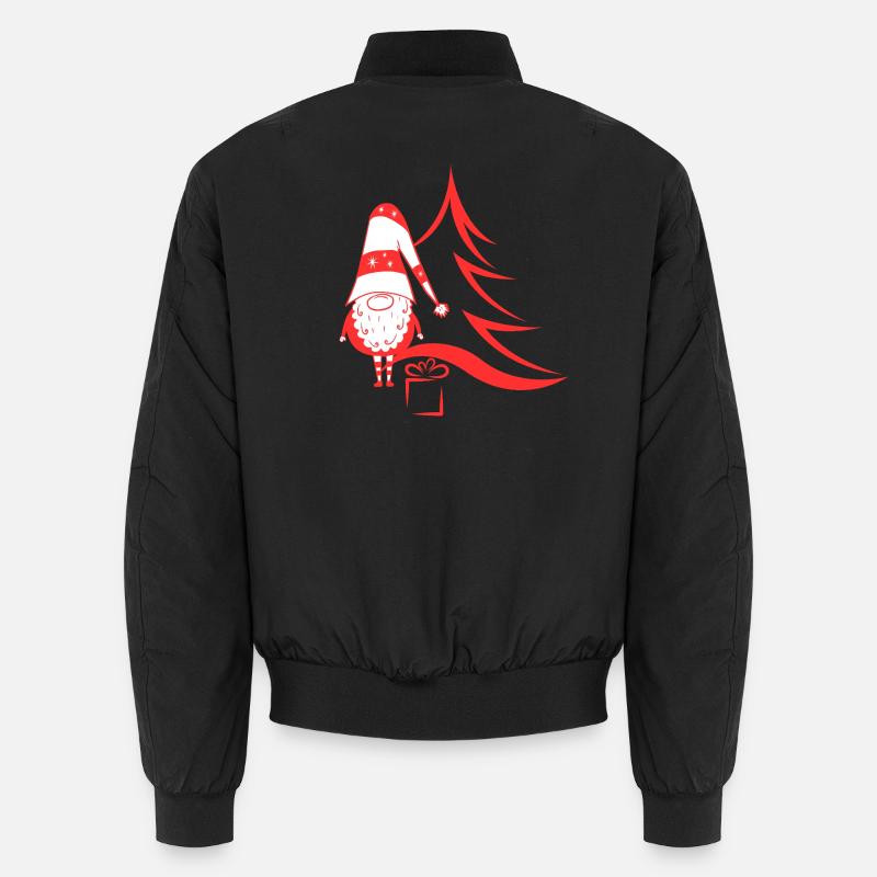 Gnome de Noël rouge Bomber unisexe