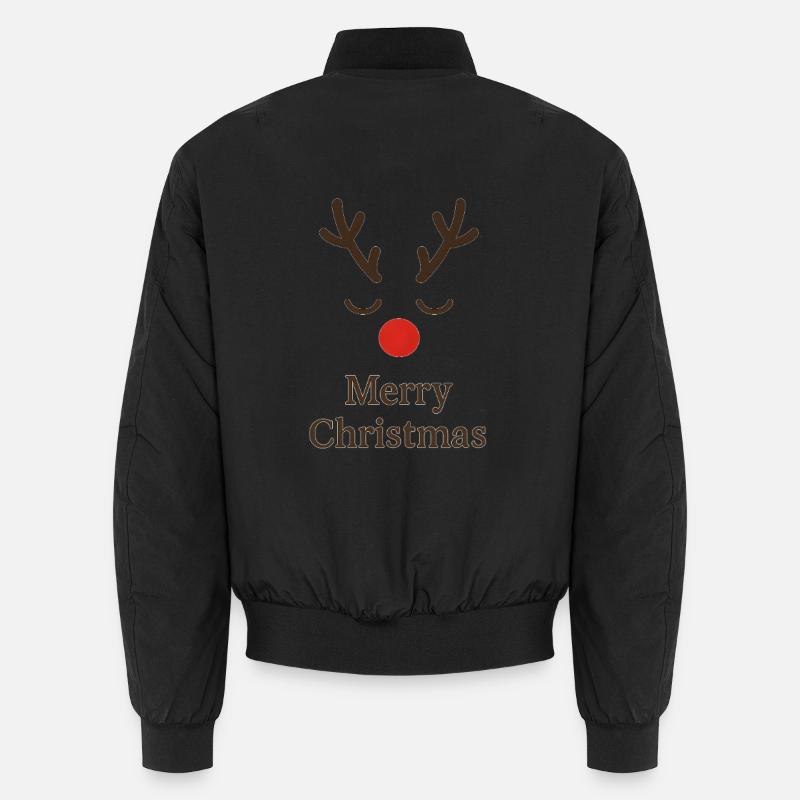 Reindeer Merry Christmas Unisex Bomber Jacket
