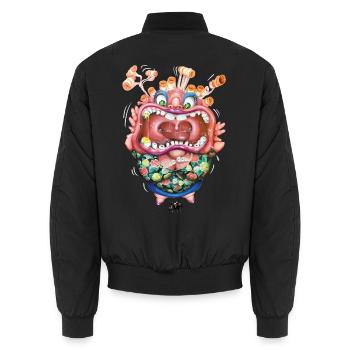 Drama Tante - Unisex Bomberjacke - Schwarz - Hinten - AI Model Male 185 light (185cm)