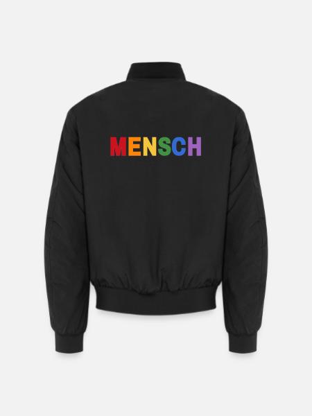 Mensch Pride Regenbogen - Unisex Bomberjacke - Schwarz