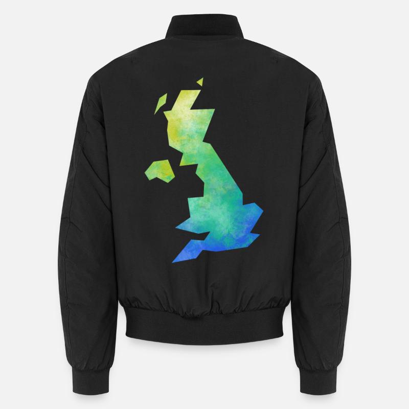 Karte UK Unisex Bomberjacke