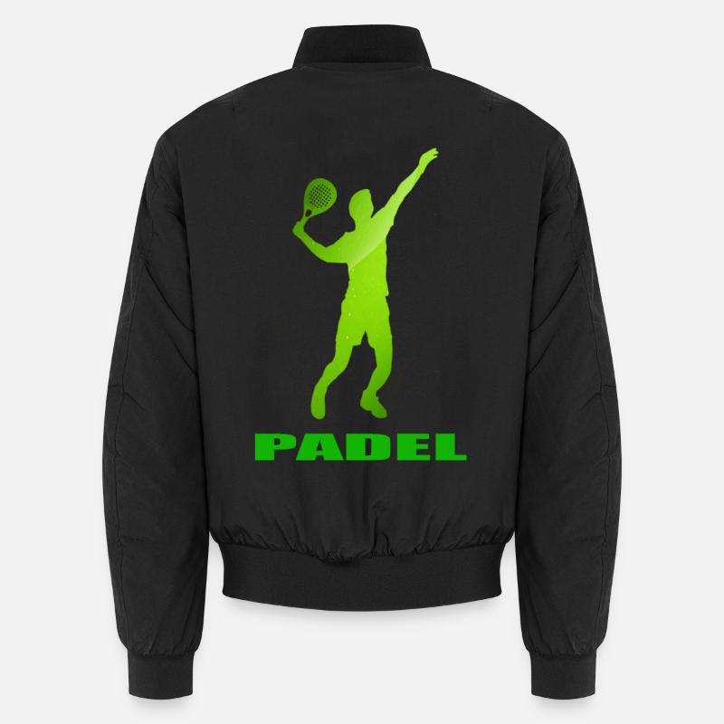 Padel - Unisex Bomberjacke - Schwarz