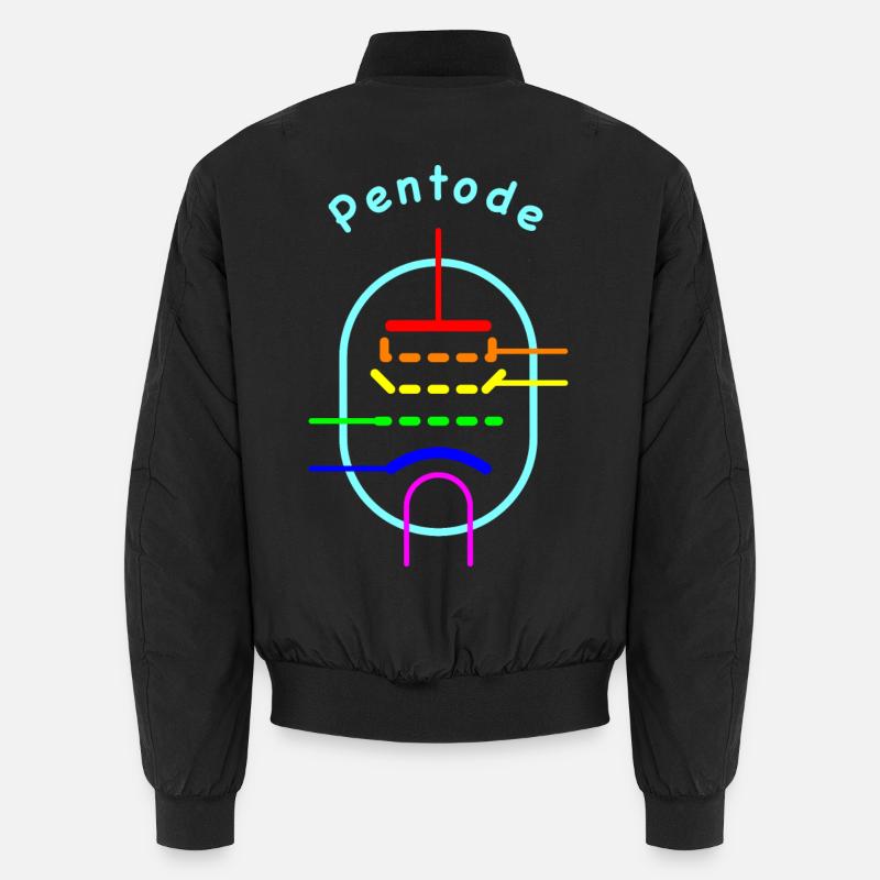 Rainbow Pentode - Vacuum Tube Symbol Unisex Bomber Jacket