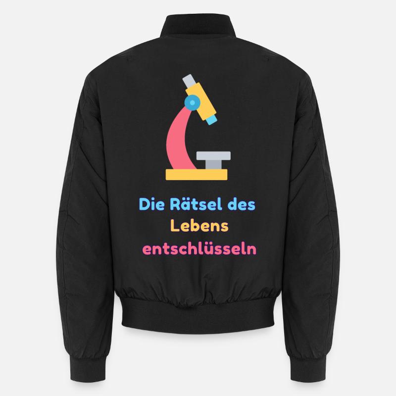 Die Rätsel des Lebens entschlüsseln - Unisex Bomberjacke - Schwarz