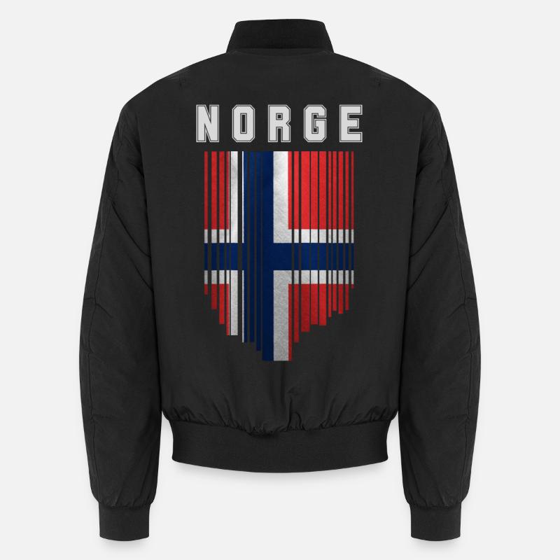 Norwegian flag, Norwegian pride Unisex Bomber Jacket