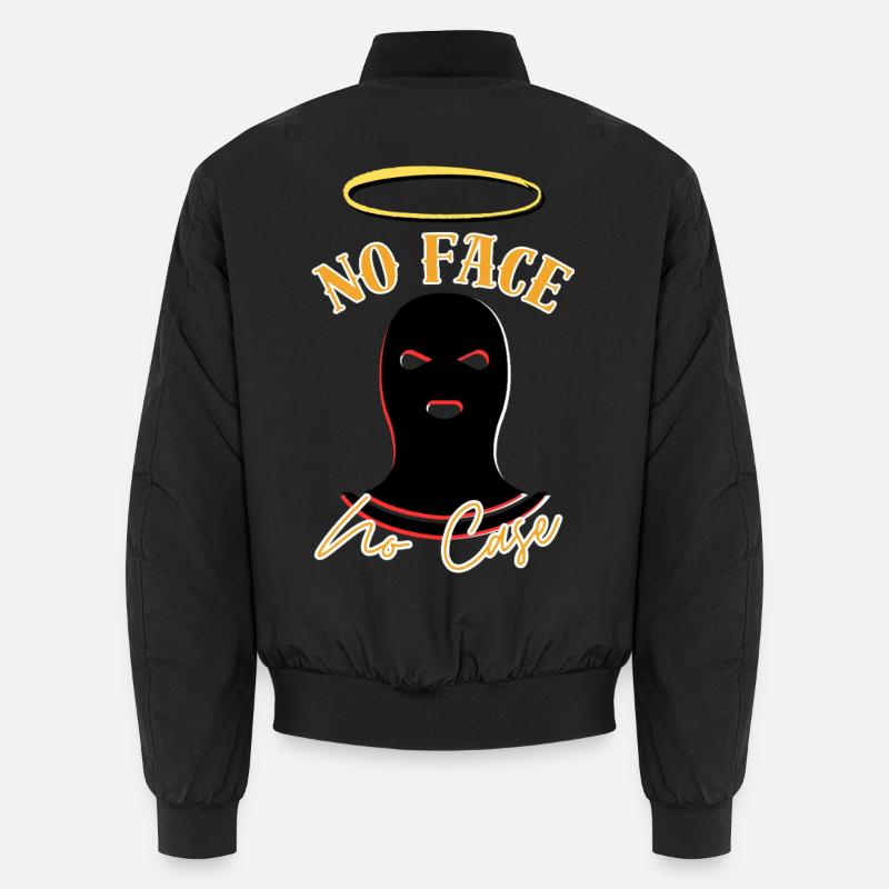 No face no case - Unisex Bomber Jacket - black