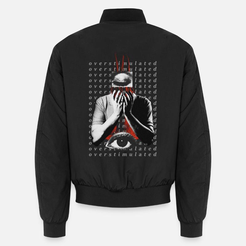 Überstimuliert - Unisex Bomberjacke - Schwarz