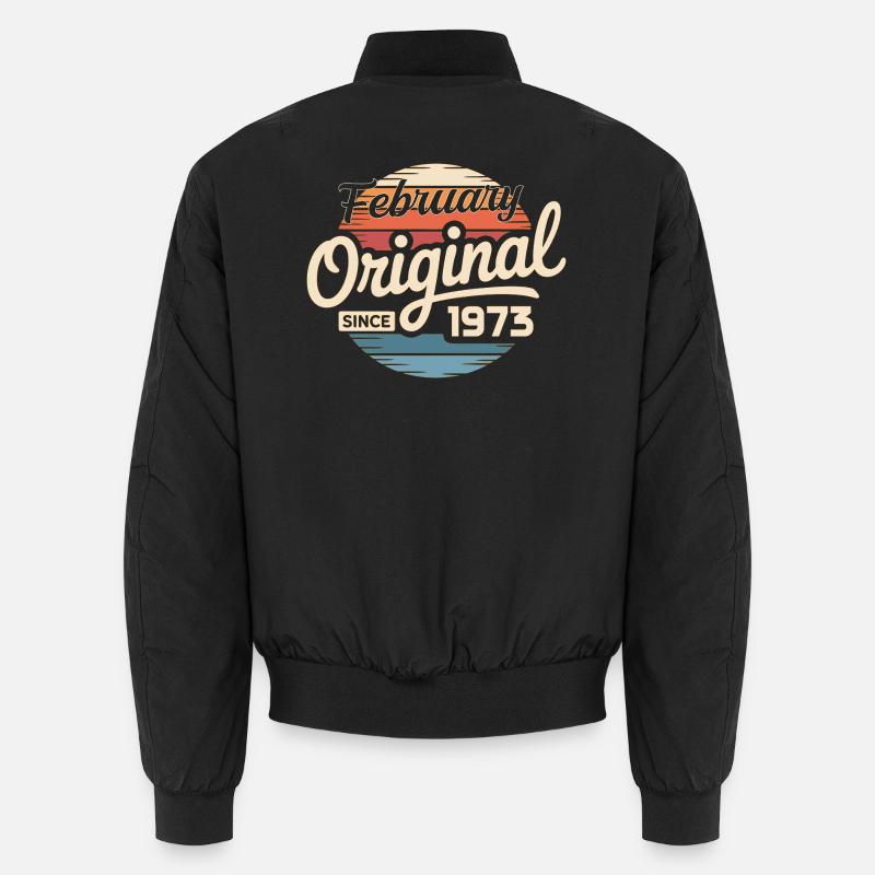 February 1973 Birthday present February 1973 Unisex Bomber Jacket