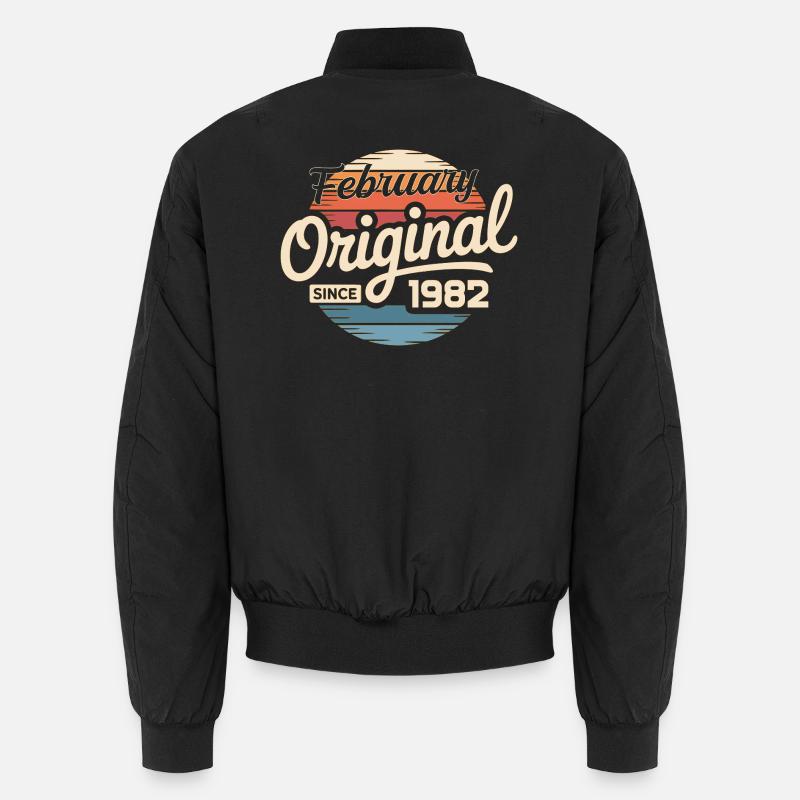 Februar 1982 Geburtstagsgeschenk Februar 1982 Unisex Bomberjacke