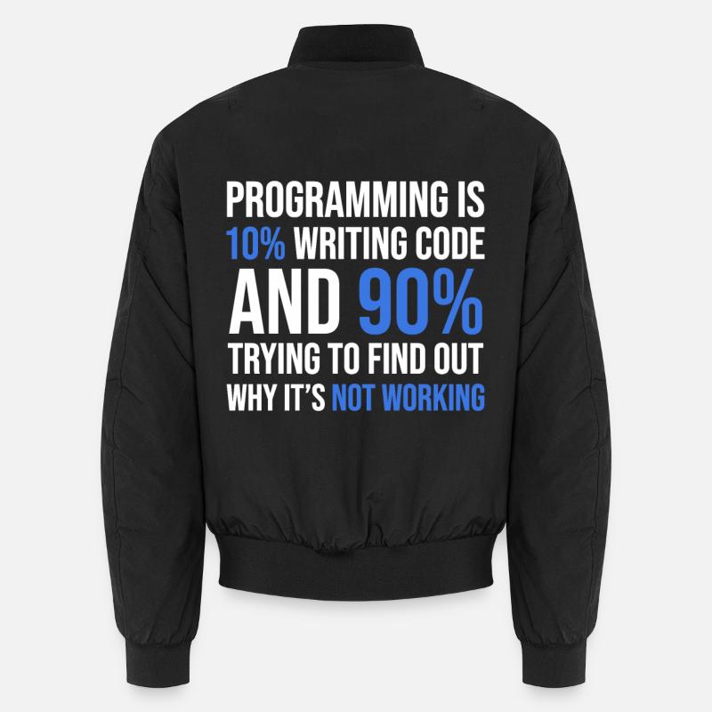 Débogage de code Humour T-shirt Design Bomber unisexe