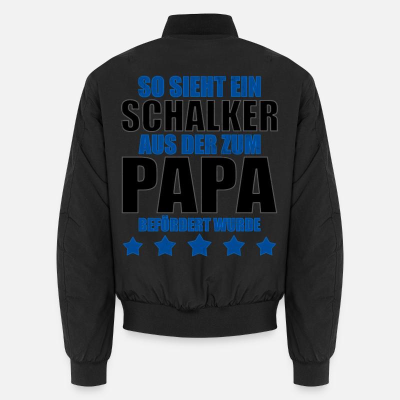 Schalker Papa | Schalke Vatertags Geschenkidee Unisex Bomberjacke