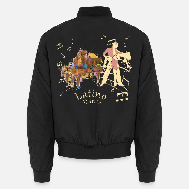 Latino Dancer - Unisex Bomber Jacket - black