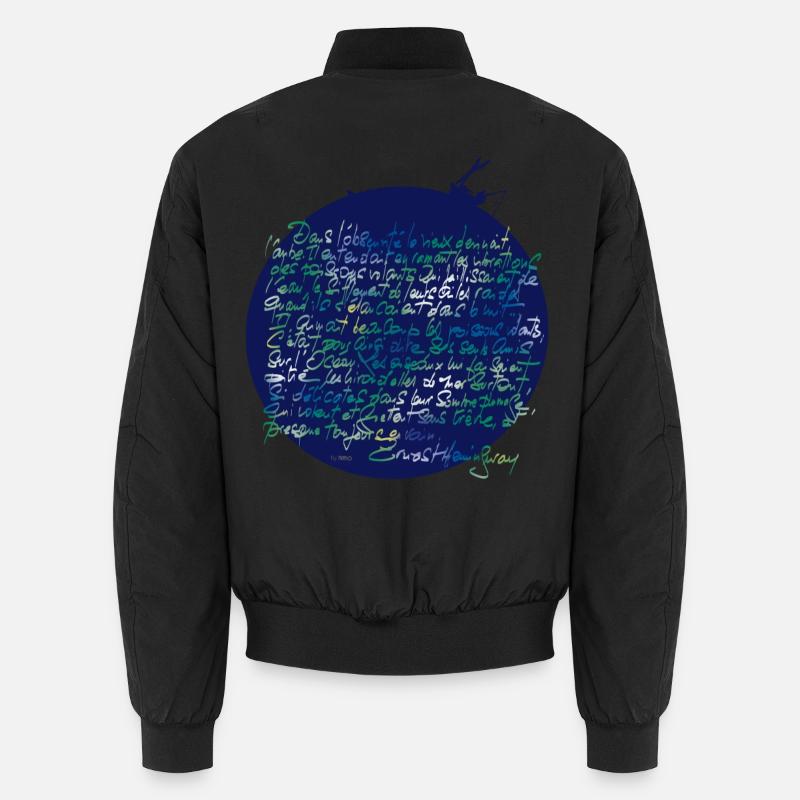 Der alte Mann und das Meer - Unisex Bomberjacke - Schwarz