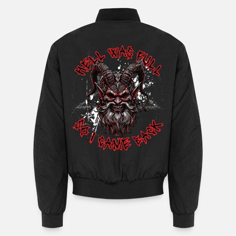 Satanist Baphomet Satanismus  - Unisex Bomberjacke - Schwarz