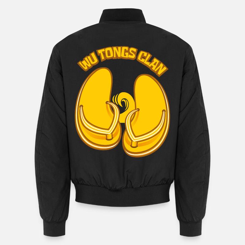 The Flip-flop clan - Unisex Bomber Jacket - black