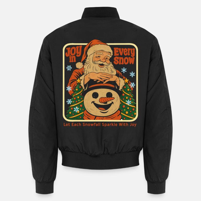 Freude in jedem Schnee Unisex Bomberjacke