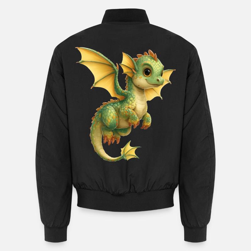 Drache - Unisex Bomberjacke - Schwarz