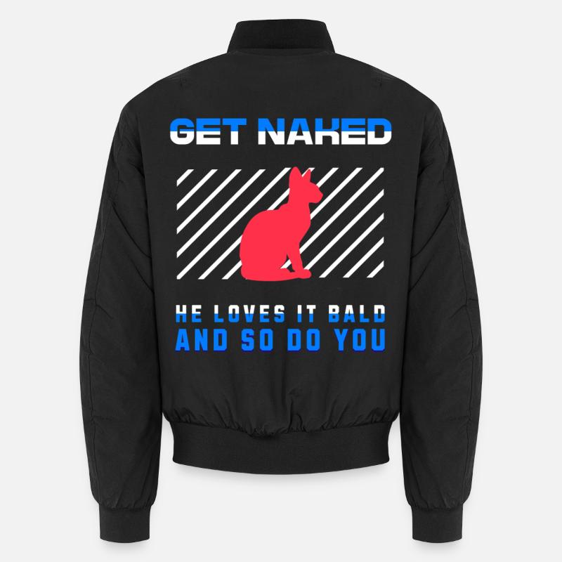 Get Naked Sphynx Cat Bomber unisexe