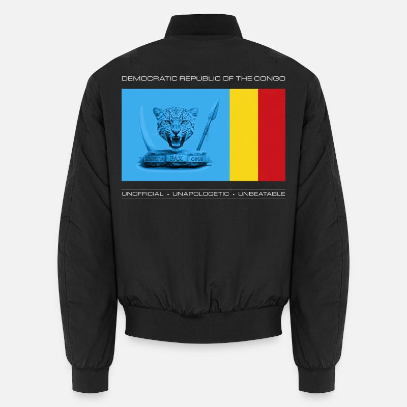 DRC BOLD UNOFFICIAL FLAG - Unisex Bomber Jacket - black