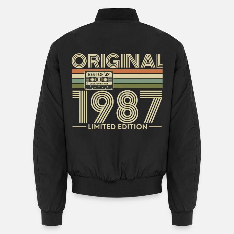Originalausgabe von 1987 Retro Unisex Bomberjacke
