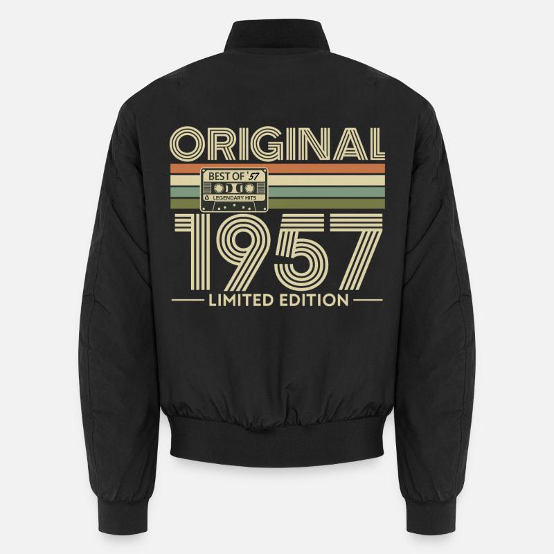 Original 1957 Limited Edition Retro - Unisex Bomber Jacket - black